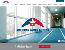 Tablet Screenshot of amfamfit.com